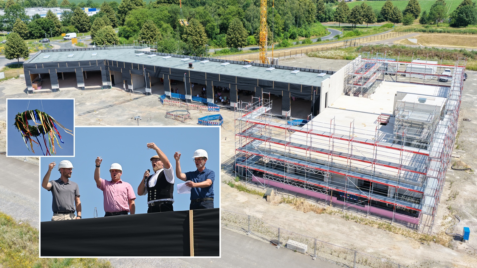 Landkreis Holzminden feiert Richtfest für neue Rettungsdienstzentrale – Fertigstellung nun Mitte 2027 geplant
