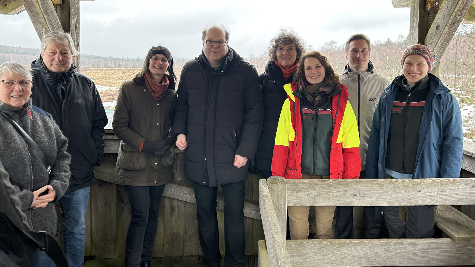 Forstministerin Miriam Staudte und Umweltminister Christian Meyer informieren im Solling über Wiederherstellung von Mooren